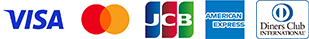 Visa・Mastercard・JCB・American Express・Diners Club